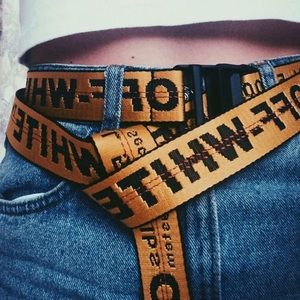 Off-White Classic Industrial Web Logo Belt